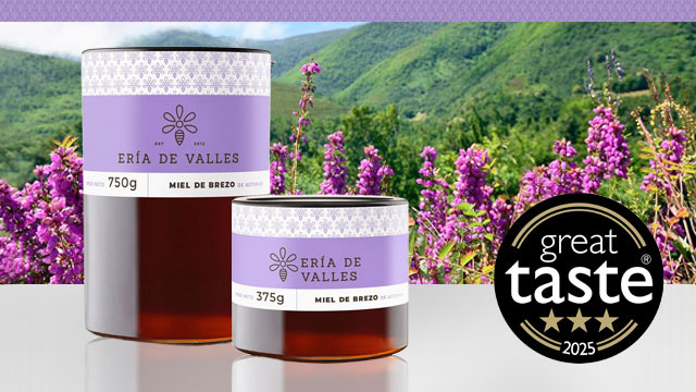 Great Taste 3 estrellas para la Miel de Brezo de Ería de Valles