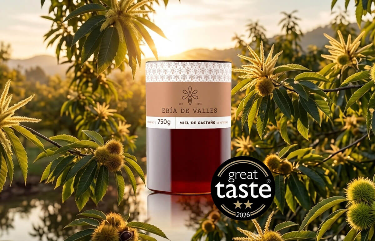 Great Taste Awards 2026, 2 estrellas para la miel de Castaño de Ería de Valles